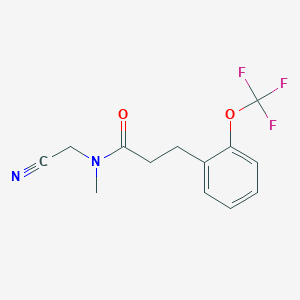 N-(cyanomethyl)-N-methyl-3-[2-(trifluoromethoxy)phenyl]propanamide