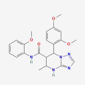 7-(2,4-dimethoxyphenyl)-N-(2-methoxyphenyl)-5-methyl-4,5,6,7-tetrahydro-[1,2,4]triazolo[1,5-a]pyrimidine-6-carboxamide