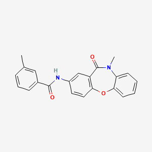 3-methyl-N-(10-methyl-11-oxo-10,11-dihydrodibenzo[b,f][1,4]oxazepin-2-yl)benzamide