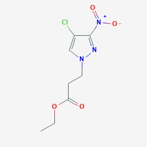 ethyl 3-(4-chloro-3-nitro-1H-pyrazol-1-yl)propanoate
