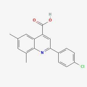 2-(4-Chlorophenyl)-6,8-dimethylquinoline-4-carboxylic acid