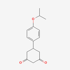 molecular formula C15H18O3 B2660661 5-(4-Isopropoxyphenyl)cyclohexane-1,3-dione CAS No. 762243-29-8