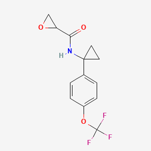 N-[1-[4-(Trifluoromethoxy)phenyl]cyclopropyl]oxirane-2-carboxamide