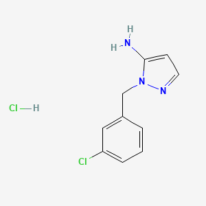 1-[(3-chlorophenyl)methyl]-1H-pyrazol-5-amine hydrochloride
