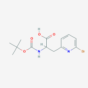 3-(6-Bromopyridin-2-yl)-2-[(2-methylpropan-2-yl)oxycarbonylamino]propanoic acid