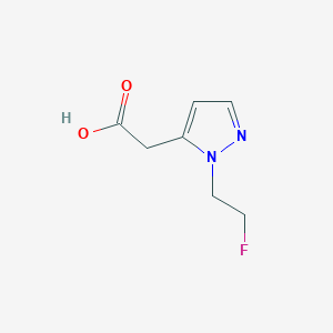 molecular formula C7H9FN2O2 B2660677 [1-(2-fluoroethyl)-1H-pyrazol-5-yl]acetic acid CAS No. 1429419-77-1