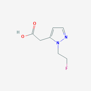 [1-(2-fluoroethyl)-1H-pyrazol-5-yl]acetic acid