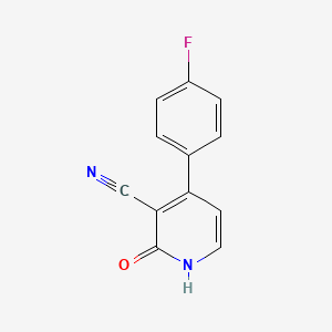 molecular formula C12H7FN2O B2660680 4-(4-Fluorophenyl)-2-oxo-1,2-dihydro-3-pyridinecarbonitrile CAS No. 886360-84-5
