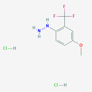 [4-Methoxy-2-(trifluoromethyl)phenyl]hydrazine dihydrochloride