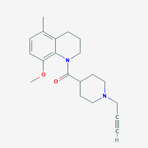 8-Methoxy-5-methyl-1-[1-(prop-2-yn-1-yl)piperidine-4-carbonyl]-1,2,3,4-tetrahydroquinoline