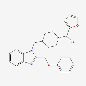 furan-2-yl(4-((2-(phenoxymethyl)-1H-benzo[d]imidazol-1-yl)methyl)piperidin-1-yl)methanone