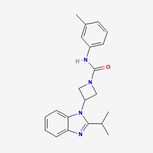 N-(3-Methylphenyl)-3-(2-propan-2-ylbenzimidazol-1-yl)azetidine-1-carboxamide