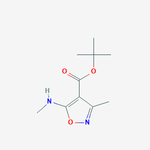 Tert-butyl 3-methyl-5-(methylamino)-1,2-oxazole-4-carboxylate