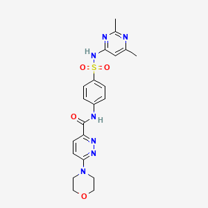 N-(4-(N-(2,6-dimethylpyrimidin-4-yl)sulfamoyl)phenyl)-6-morpholinopyridazine-3-carboxamide