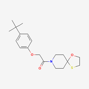 2-(4-(Tert-butyl)phenoxy)-1-(1-oxa-4-thia-8-azaspiro[4.5]decan-8-yl)ethanone