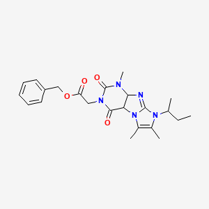 benzyl 2-[8-(butan-2-yl)-1,6,7-trimethyl-2,4-dioxo-1H,2H,3H,4H,8H-imidazo[1,2-g]purin-3-yl]acetate
