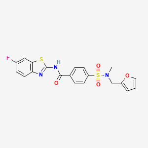 N-(6-fluorobenzo[d]thiazol-2-yl)-4-(N-(furan-2-ylmethyl)-N-methylsulfamoyl)benzamide