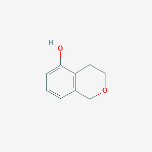 molecular formula C9H10O2 B2660752 3,4-dihydro-1H-2-benzopyran-5-ol CAS No. 1261624-59-2