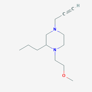 1-(2-Methoxyethyl)-4-(prop-2-yn-1-yl)-2-propylpiperazine