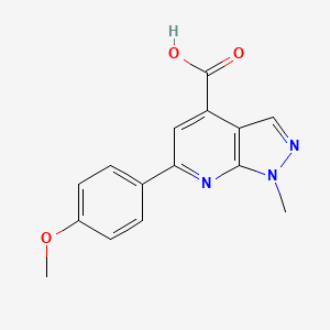 B2660759 6-(4-methoxyphenyl)-1-methyl-1H-pyrazolo[3,4-b]pyridine-4-carboxylic acid CAS No. 937598-80-6