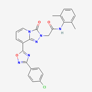 molecular formula C24H19ClN6O3 B2660769 N-(3-acetylphenyl)-2-(4-morpholin-4-yl-1-oxophthalazin-2(1H)-yl)acetamide CAS No. 1251619-75-6