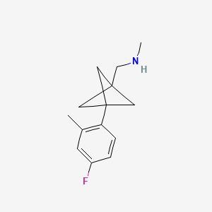 1-[3-(4-Fluoro-2-methylphenyl)-1-bicyclo[1.1.1]pentanyl]-N-methylmethanamine