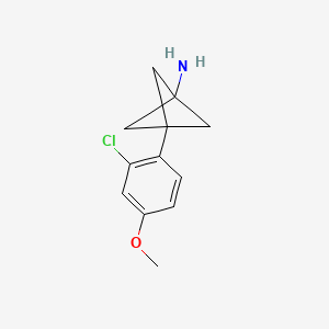 3-(2-Chloro-4-methoxyphenyl)bicyclo[1.1.1]pentan-1-amine