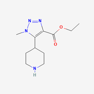 Ethyl 1-methyl-5-piperidin-4-yltriazole-4-carboxylate