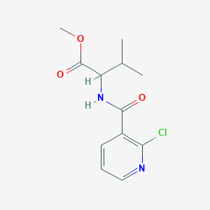 molecular formula C12H15ClN2O3 B2660786 Methyl 2-[(2-chloropyridin-3-yl)formamido]-3-methylbutanoate CAS No. 376351-17-6