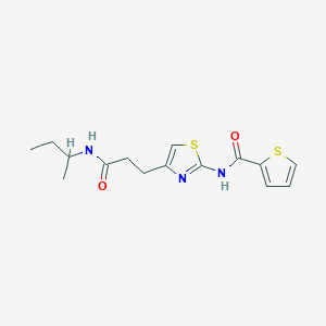 N-(4-(3-(sec-butylamino)-3-oxopropyl)thiazol-2-yl)thiophene-2-carboxamide