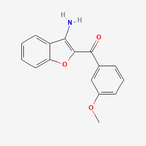 molecular formula C16H13NO3 B2660789 2-(3-methoxybenzoyl)-1-benzofuran-3-amine CAS No. 889997-07-3