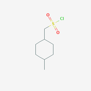 molecular formula C8H15ClO2S B2660814 (4-Methylcyclohexyl)methanesulfonyl chloride CAS No. 1488647-20-6