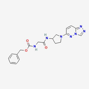 molecular formula C19H21N7O3 B2660817 Benzyl (2-((1-([1,2,4]triazolo[4,3-b]pyridazin-6-yl)pyrrolidin-3-yl)amino)-2-oxoethyl)carbamate CAS No. 2034522-68-2