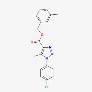 3-methylbenzyl 1-(4-chlorophenyl)-5-methyl-1H-1,2,3-triazole-4-carboxylate