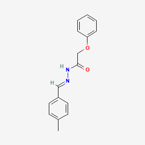 molecular formula C16H16N2O2 B2660849 N'-(4-methylbenzylidene)-2-phenoxyacetohydrazide CAS No. 316137-93-6