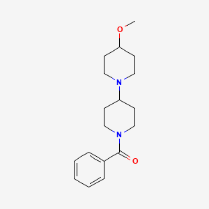 molecular formula C18H26N2O2 B2660852 (4-Methoxy-[1,4'-bipiperidin]-1'-yl)(phenyl)methanone CAS No. 1797701-40-6