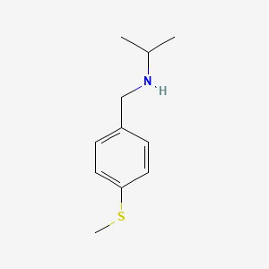 molecular formula C11H17NS B2660930 Isopropyl-(4-methylsulfanyl-benzyl)-amine CAS No. 137379-57-8