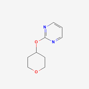 molecular formula C9H12N2O2 B2660932 2-(Oxan-4-yloxy)pyrimidine CAS No. 2194216-64-1