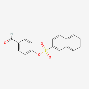 molecular formula C17H12O4S B2660940 4-Formylphenyl naphthalene-2-sulfonate CAS No. 169204-44-8
