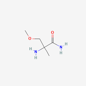 molecular formula C5H12N2O2 B2660975 2-amino-3-methoxy-2-methylpropanamide CAS No. 1248093-34-6
