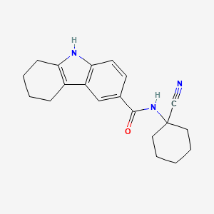 molecular formula C20H23N3O B2660989 n-(1-Cyanocyclohexyl)-2,3,4,9-tetrahydro-1h-carbazole-6-carboxamide CAS No. 2134181-91-0