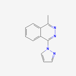 molecular formula C12H10N4 B2661018 1-methyl-4-(1H-pyrazol-1-yl)phthalazine CAS No. 1408477-05-3