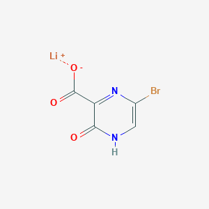 molecular formula C5H2BrLiN2O3 B2661031 Lithium;5-bromo-2-oxo-1H-pyrazine-3-carboxylate CAS No. 2460757-19-9