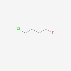 molecular formula C5H10ClF B2661064 4-Chloro-1-fluoropentane CAS No. 2418679-75-9