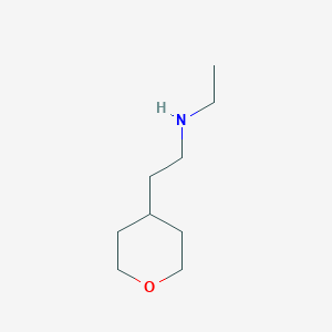 molecular formula C9H19NO B2661065 N-ethyl-2-(tetrahydro-2H-pyran-4-yl)ethanamine CAS No. 1250275-95-6