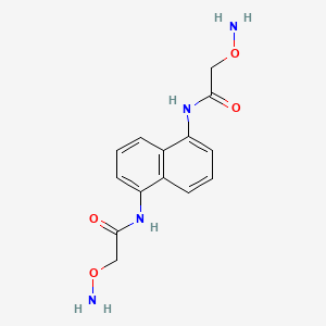 molecular formula C14H16N4O4 B2661175 N,N'-(Naphthalene-1,5-diyl)bis[2-(aminooxy)acetamide] CAS No. 1166232-68-3