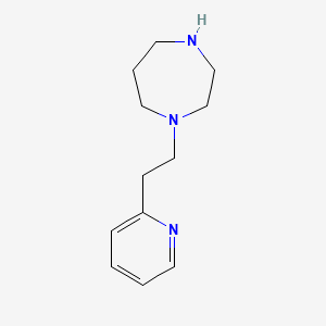 molecular formula C12H19N3 B2661180 1-[2-(Pyridin-2-yl)ethyl]-1,4-diazepane CAS No. 40913-85-7