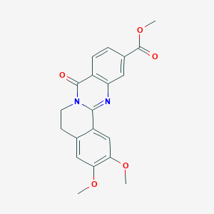 molecular formula C20H18N2O5 B2661198 methyl 2,3-dimethoxy-8-oxo-5,8-dihydro-6H-isoquino[1,2-b]quinazoline-11-carboxylate CAS No. 1923126-99-1