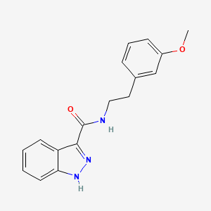 molecular formula C17H17N3O2 B2661234 N-[2-(3-methoxyphenyl)ethyl]-1H-indazole-3-carboxamide CAS No. 946343-71-1