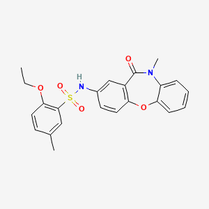 2-ethoxy-5-methyl-N-(10-methyl-11-oxo-10,11-dihydrodibenzo[b,f][1,4]oxazepin-2-yl)benzenesulfonamide